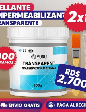 Protégete de las filtraciones, grietas, manchas, moho con este Nuevo Sellador Impermeable de 1KG (Más grande). Oferta Especial… Pagas 1 Te llevas 2