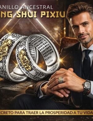 Anillo Mantra Pixiu®Prosperidad con intención, Armonía y Enfoque