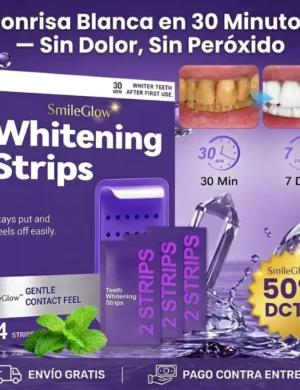 SmileGlow: Dientes más blancos en 30 minutos sin dentista, sin dolor